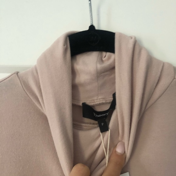 NWT Theory Powder Pink Turtleneck, Small/P - Picture 2 of 6